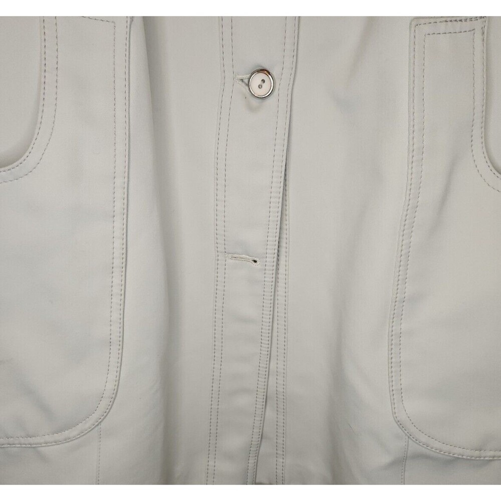 Forecaster Of Boston Vintage Beige Button Up Long Coat Mens Size 18 1/2 Overcoat - Picture 8 of 8